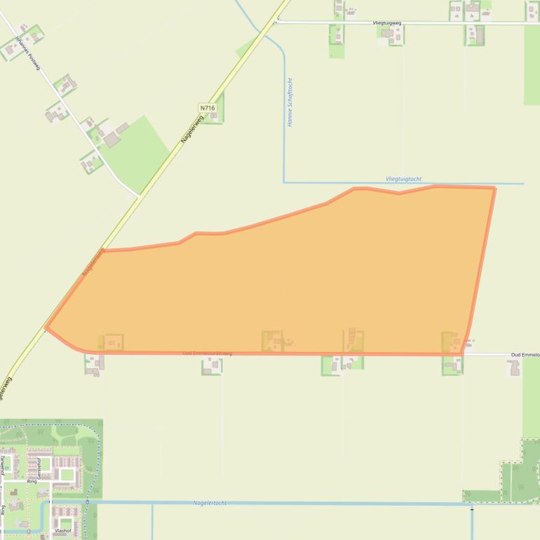 Kaart van postcodegebied 8308PH.