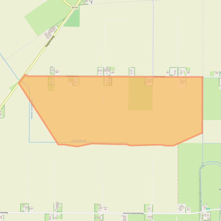 Kaart van postcodegebied 8308PN.