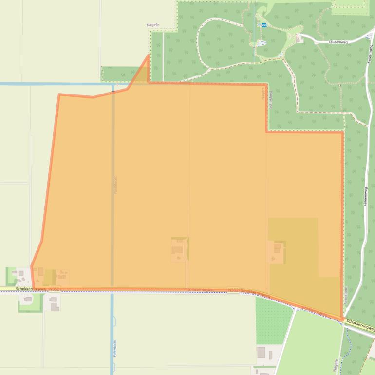 Kaart van postcodegebied 8308PR.