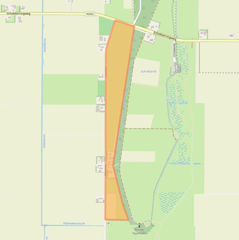 Kaart van postcodegebied 8308PV.