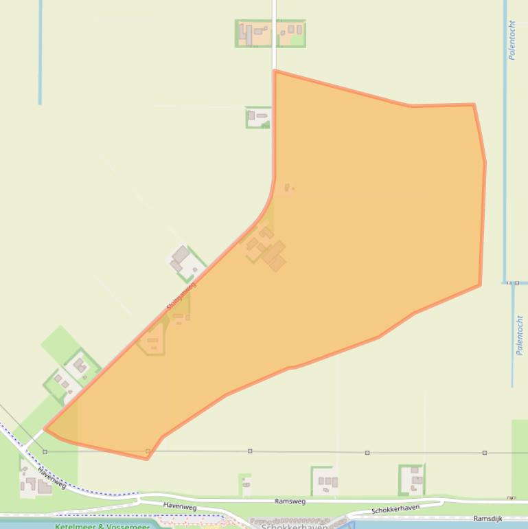 Kaart van postcodegebied 8308RD.