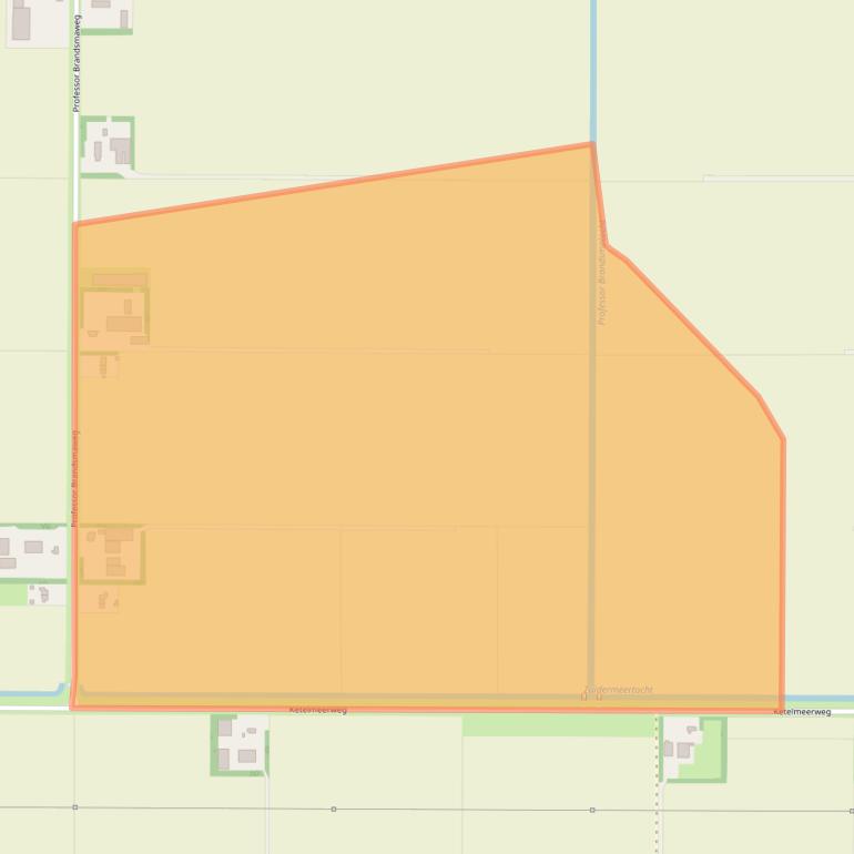 Kaart van postcodegebied 8308RT.