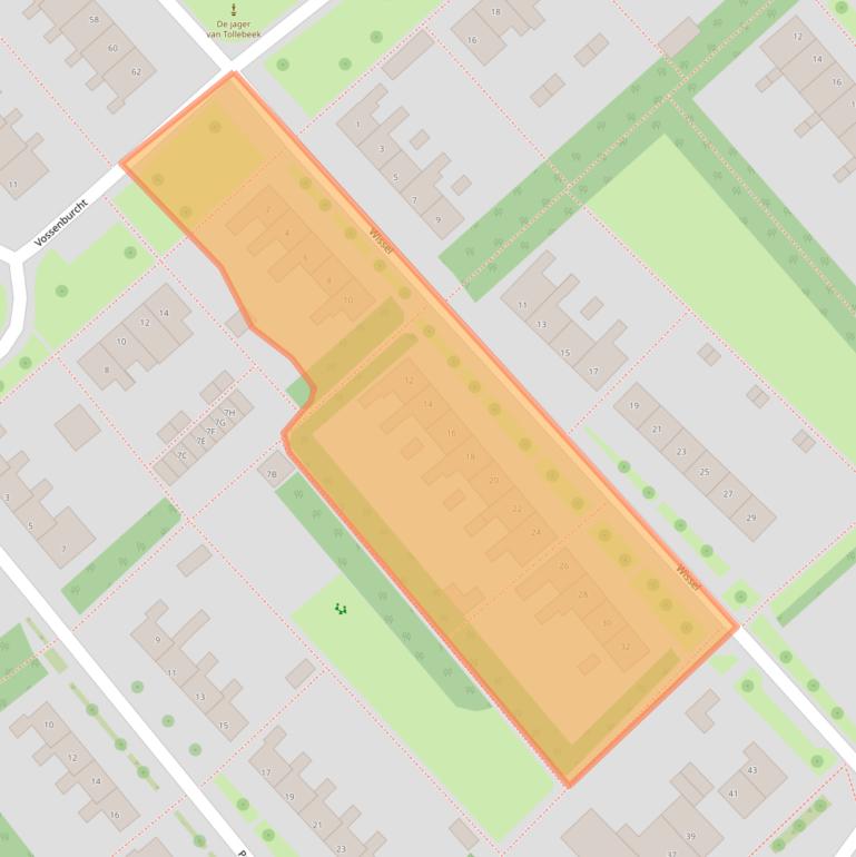 Kaart van postcodegebied 8309AH.