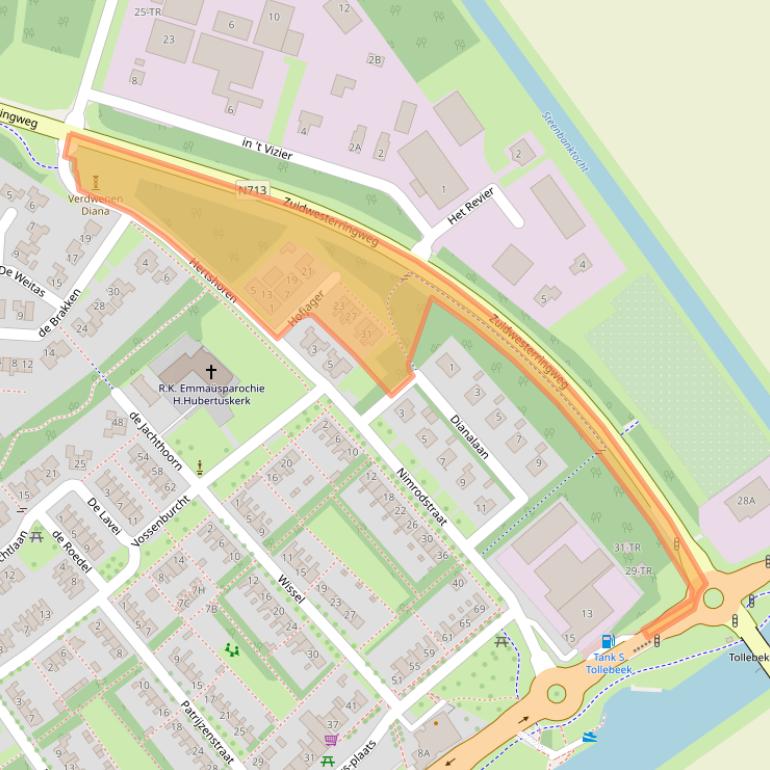 Kaart van postcodegebied 8309BG.