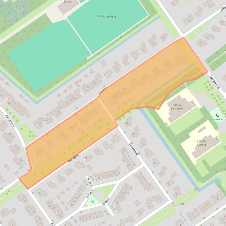 Kaart van postcodegebied 8309CB.