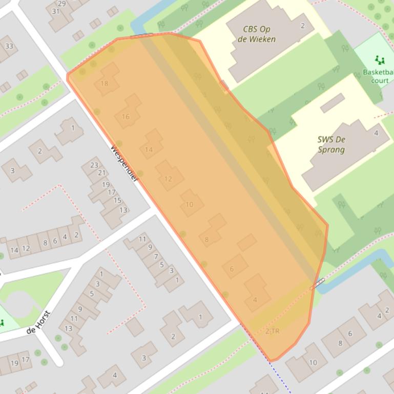 Kaart van postcodegebied 8309CE.