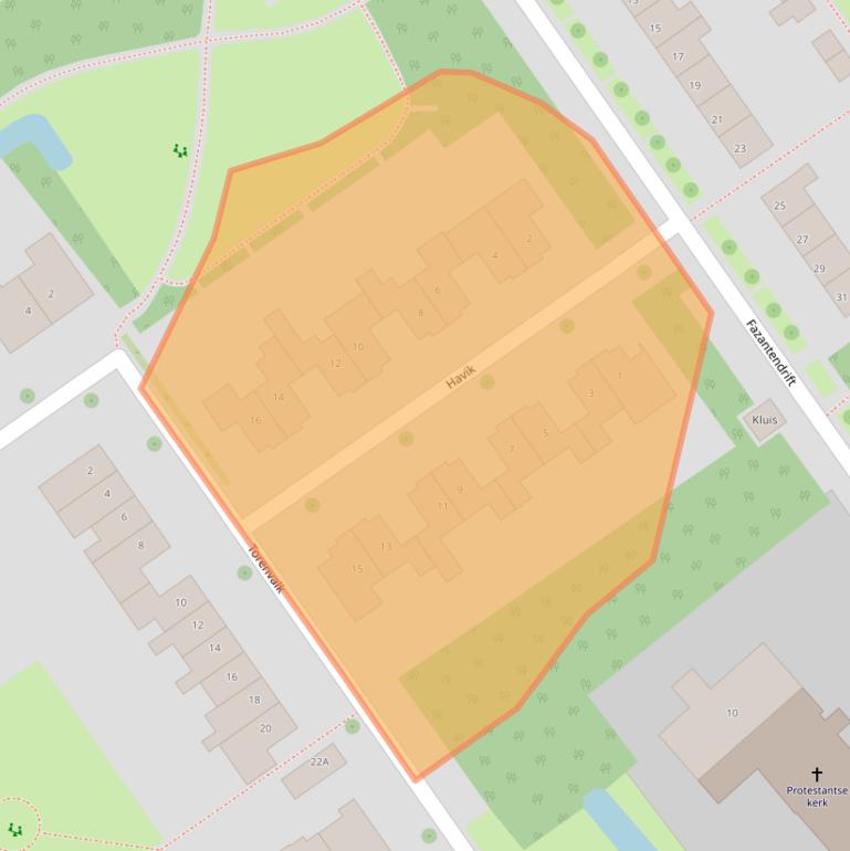 Kaart van postcodegebied 8309CN.