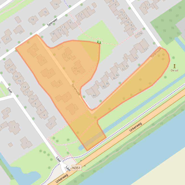 Kaart van postcodegebied 8309CP.