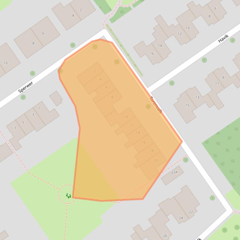 Kaart van postcodegebied 8309CR.