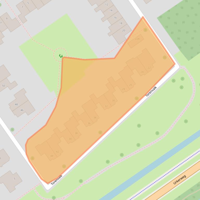 Kaart van postcodegebied 8309CS.