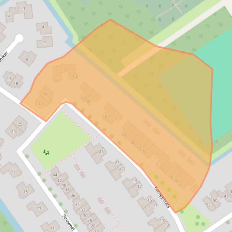 Kaart van postcodegebied 8309CT.