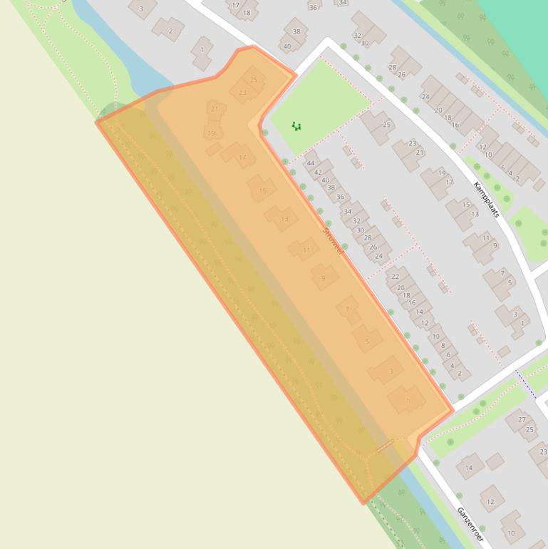 Kaart van postcodegebied 8309CX.