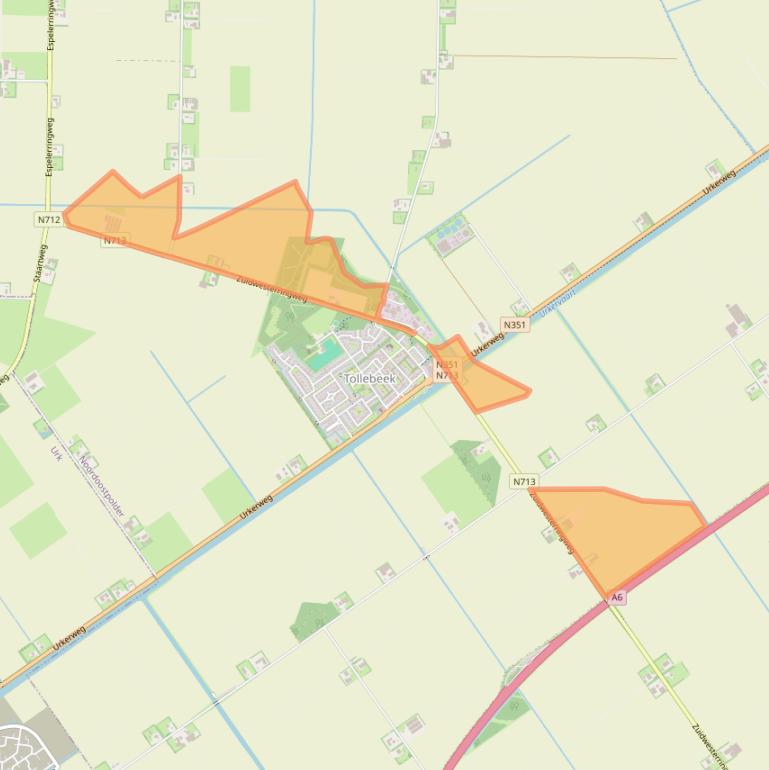 Kaart van postcodegebied 8309PH.