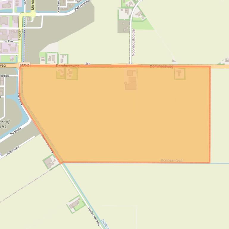 Kaart van postcodegebied 8309PK.