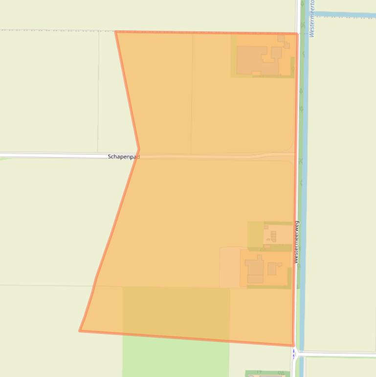 Kaart van postcodegebied 8309PZ.