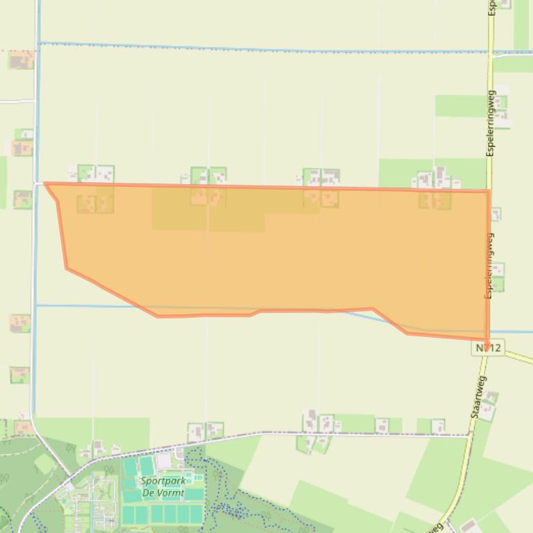 Kaart van postcodegebied 8309RA.