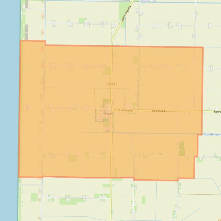 Kaart van postcodegebied 8311.