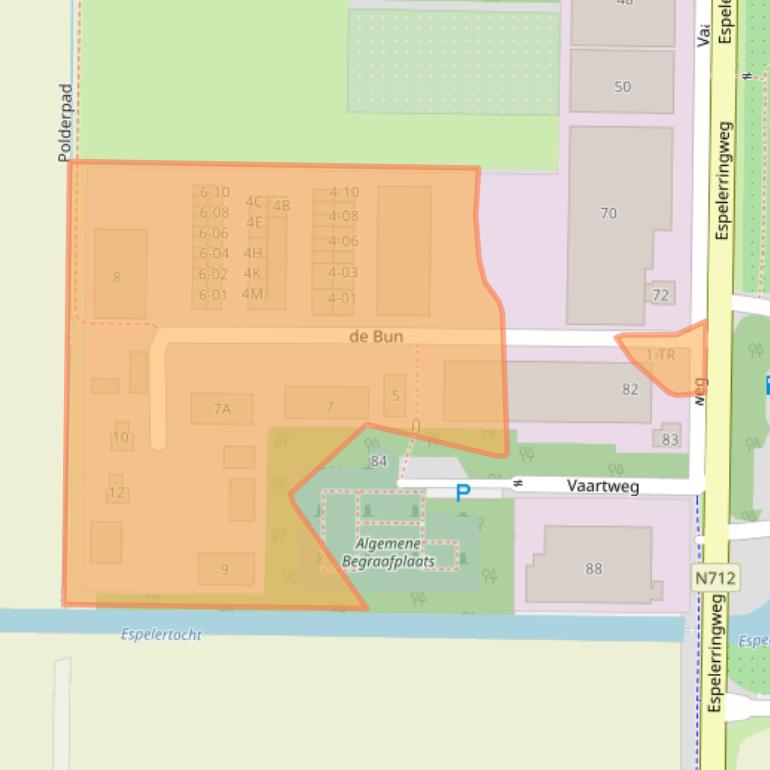 Kaart van postcodegebied 8311AB.