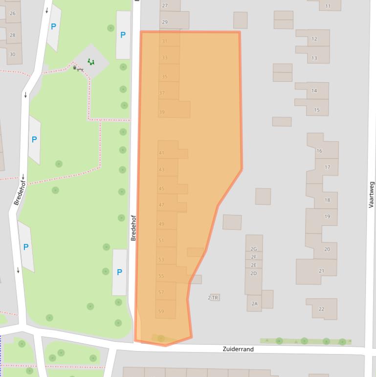 Kaart van postcodegebied 8311AJ.