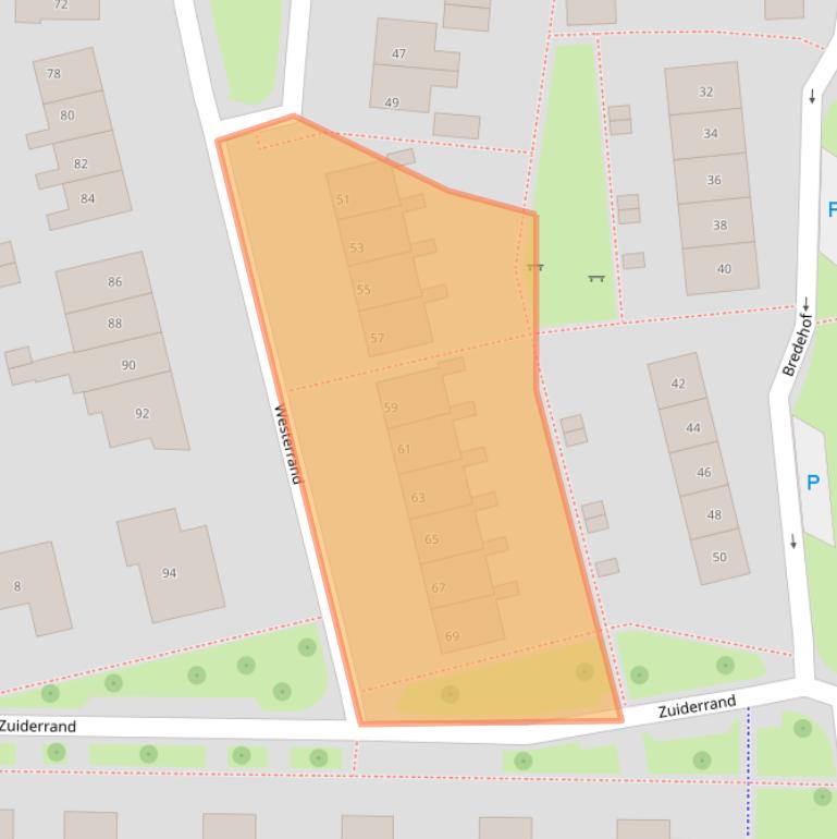 Kaart van postcodegebied 8311AM.