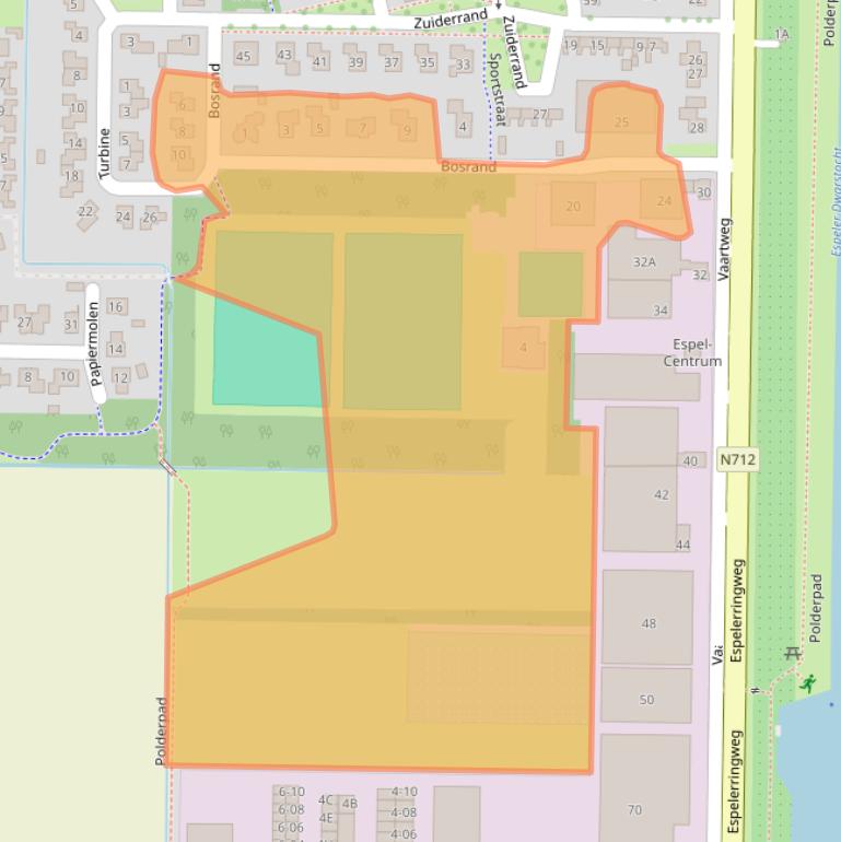 Kaart van postcodegebied 8311AS.