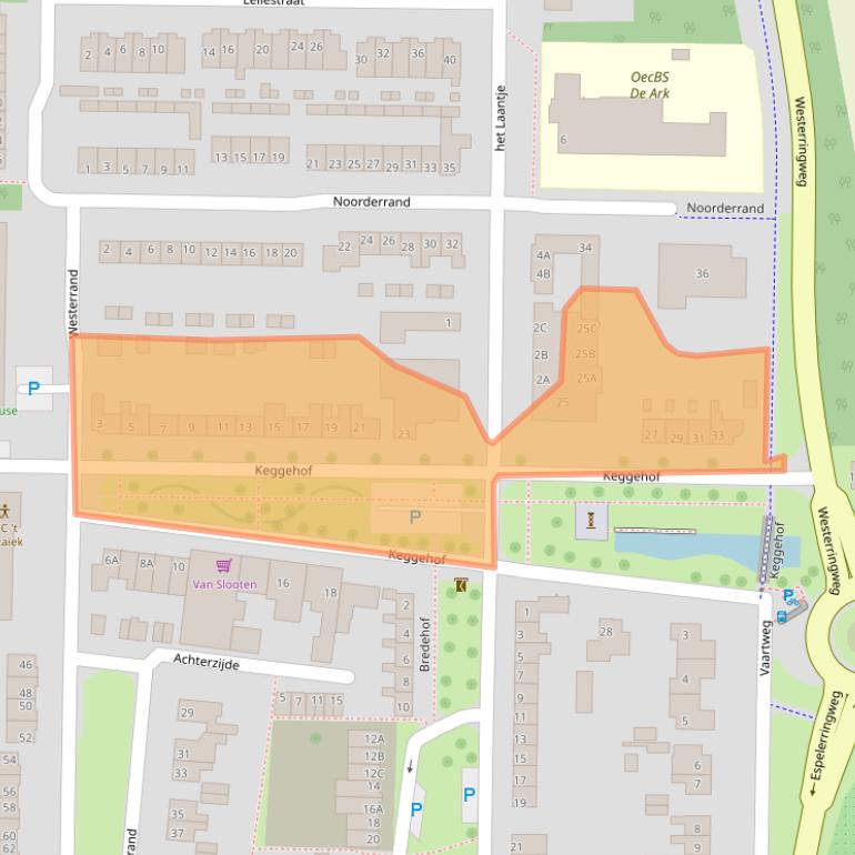 Kaart van postcodegebied 8311AT.