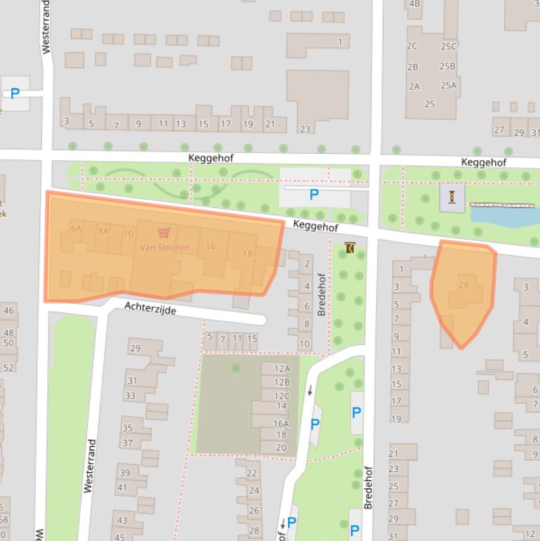 Kaart van postcodegebied 8311AV.