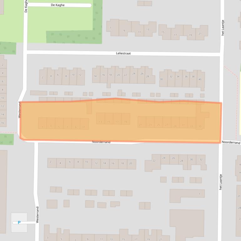 Kaart van postcodegebied 8311AW.