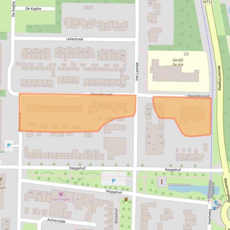 Kaart van postcodegebied 8311AX.