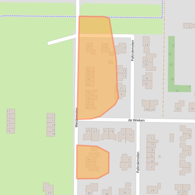 Kaart van postcodegebied 8311BH.