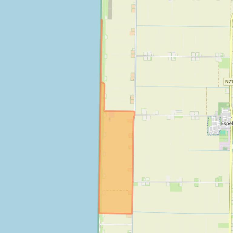 Kaart van postcodegebied 8311PE.