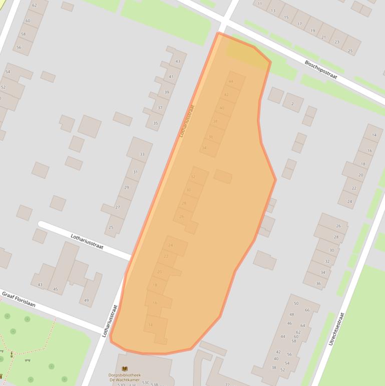 Kaart van postcodegebied 8312AJ.