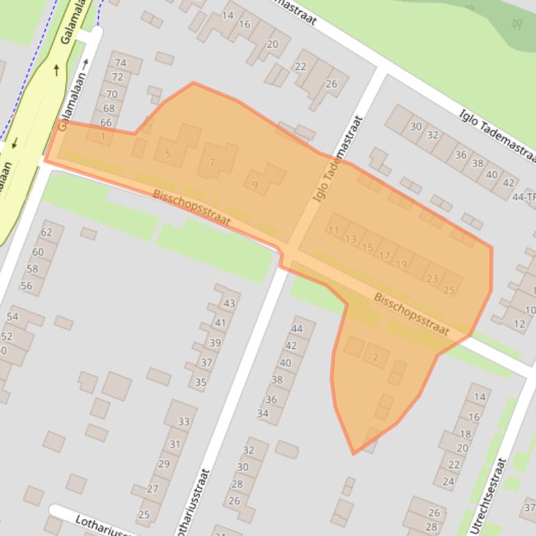 Kaart van postcodegebied 8312AK.