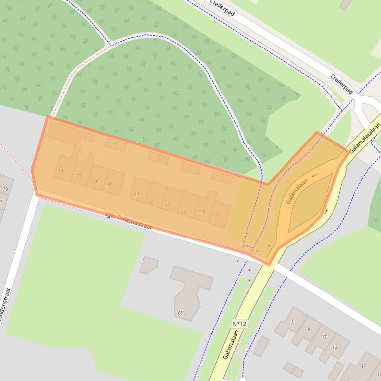 Kaart van postcodegebied 8312AL.