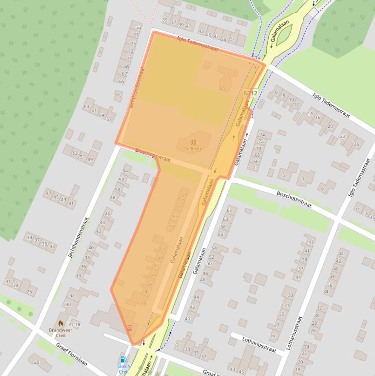 Kaart van postcodegebied 8312AT.