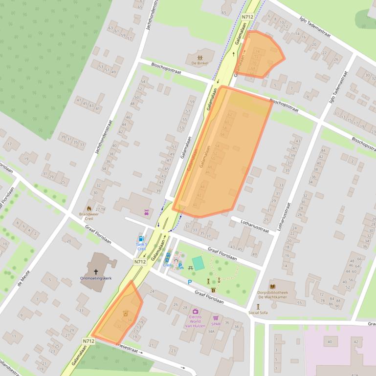Kaart van postcodegebied 8312AV.