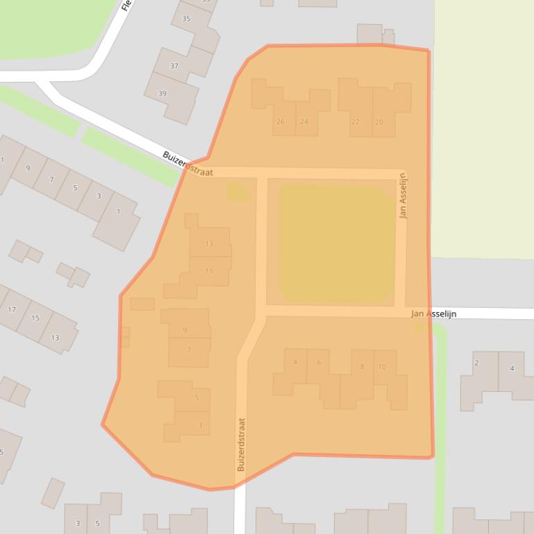 Kaart van postcodegebied 8312CA.