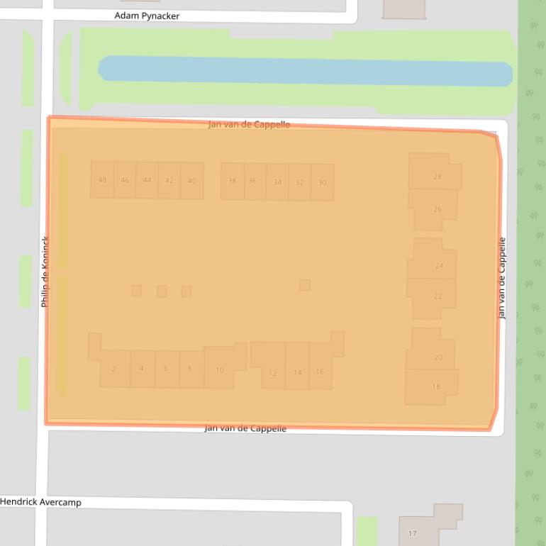 Kaart van postcodegebied 8312CP.