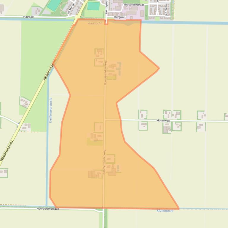 Kaart van postcodegebied 8312PE.