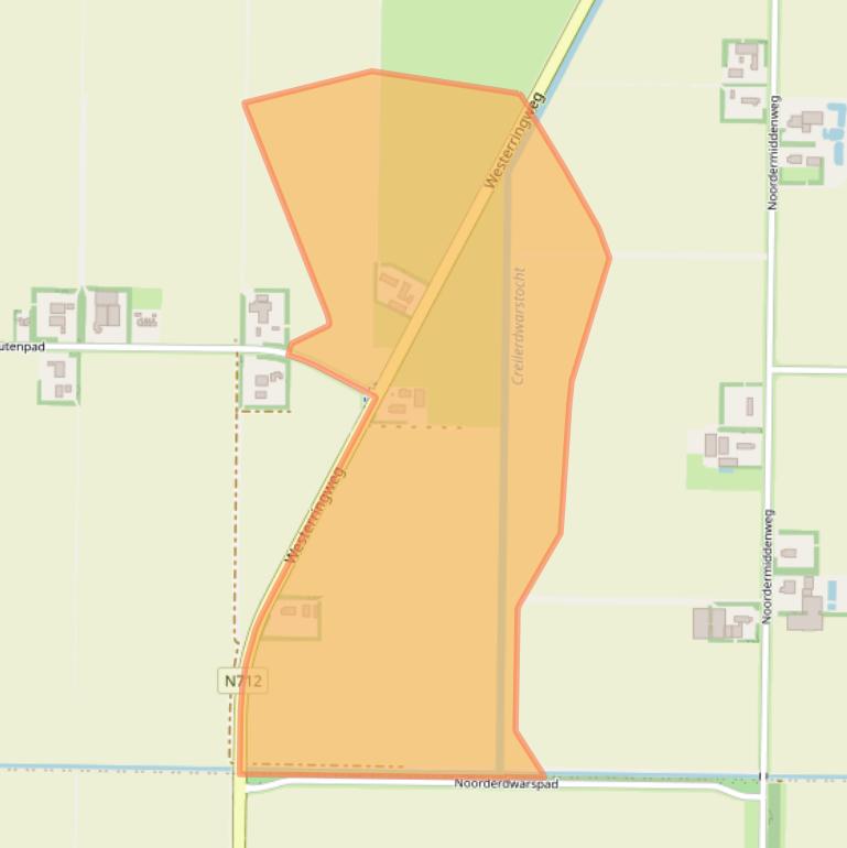 Kaart van postcodegebied 8312PG.