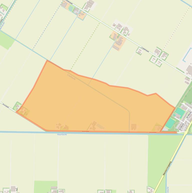 Kaart van postcodegebied 8312PM.