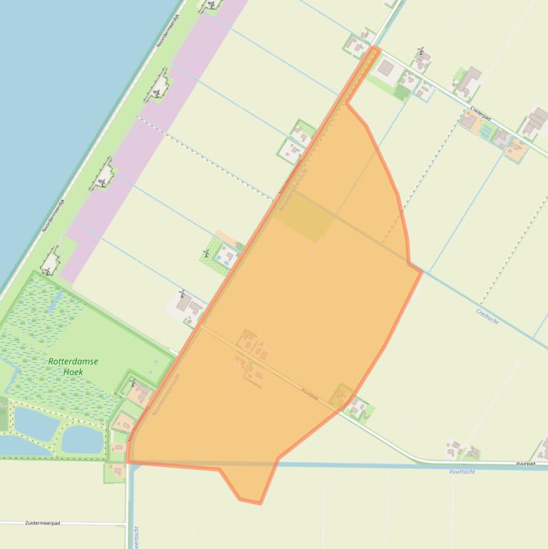 Kaart van postcodegebied 8312PN.