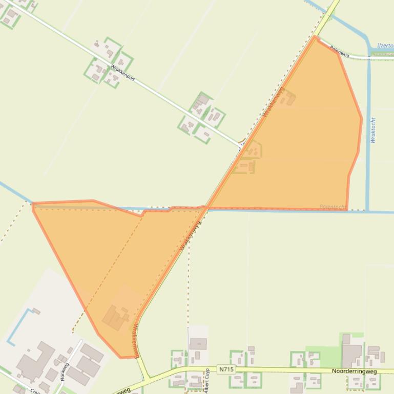 Kaart van postcodegebied 8312PZ.