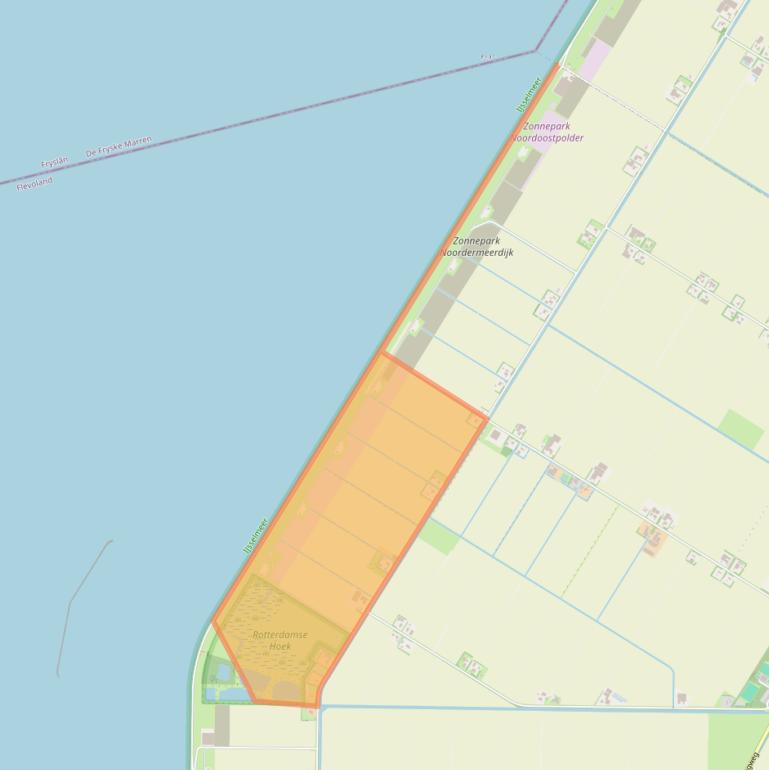 Kaart van postcodegebied 8312RA.