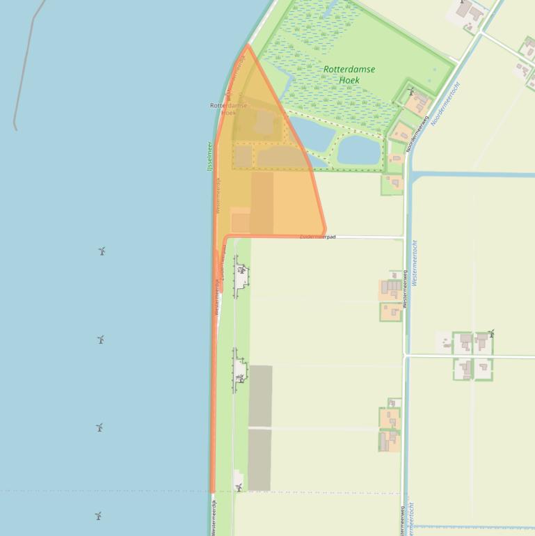 Kaart van postcodegebied 8312RJ.