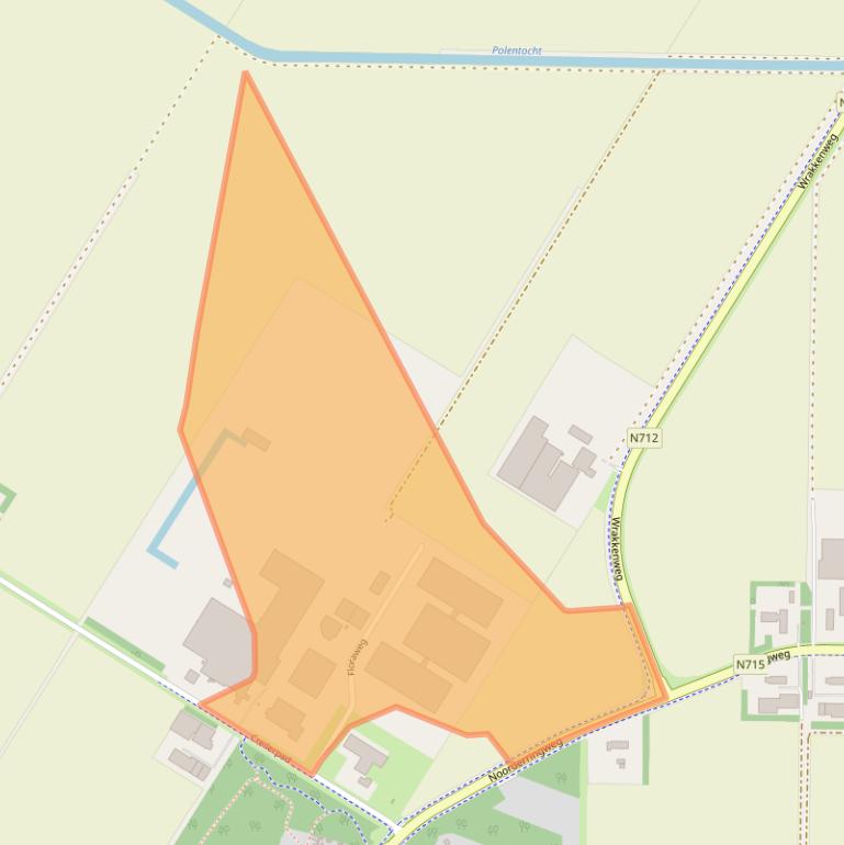 Kaart van postcodegebied 8312RK.