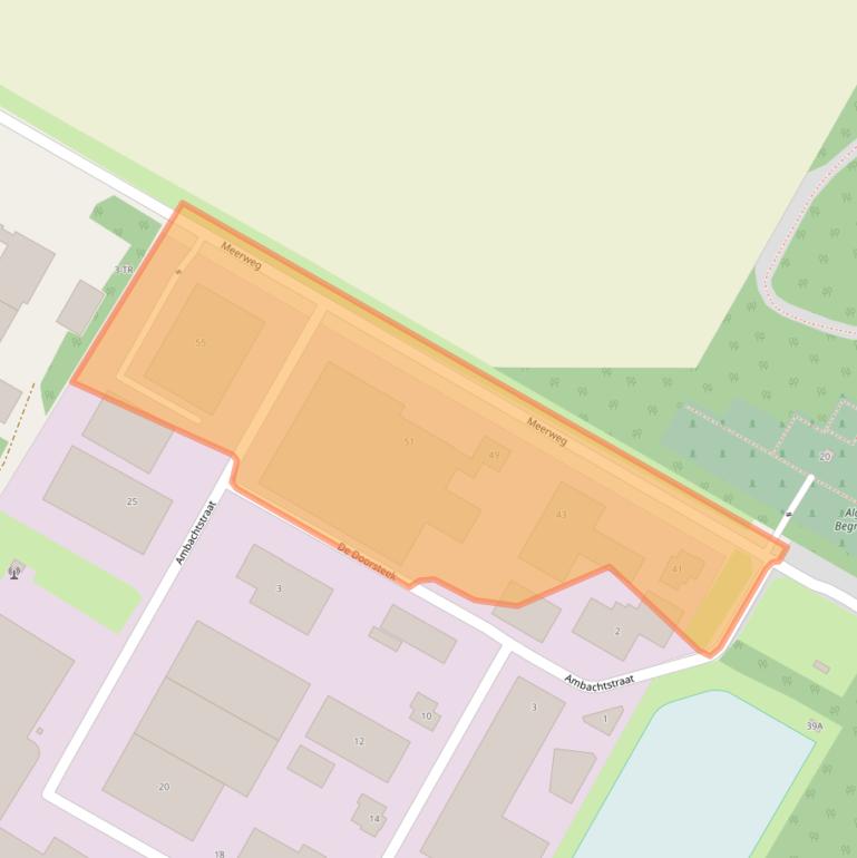 Kaart van postcodegebied 8313AL.