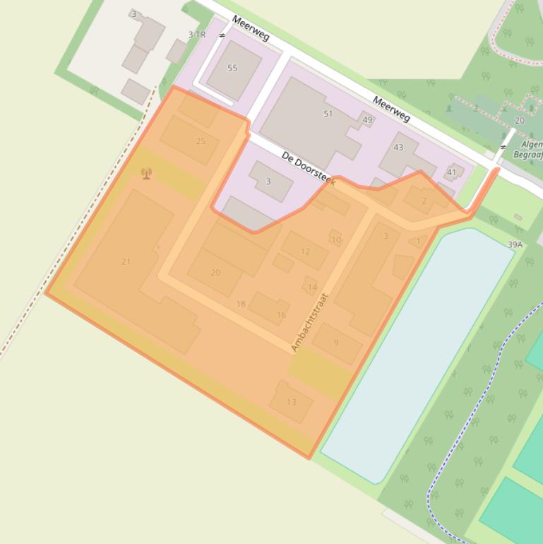 Kaart van postcodegebied 8313AV.