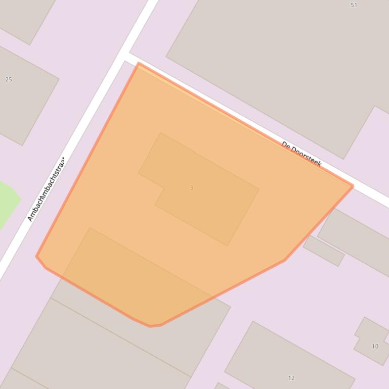 Kaart van postcodegebied 8313BZ.