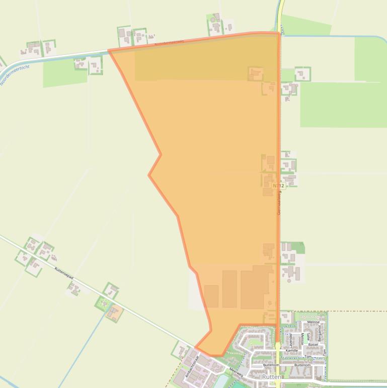 Kaart van postcodegebied 8313PP.